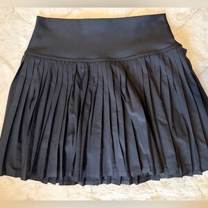 ALO Yoga Black Grand Slam Tennis Skirt